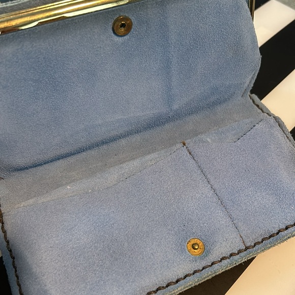Vintage Blue Suede Wallet - Picture 4 of 9
